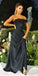 New Arrival Straight A-line Black One Shoulder Long Cheap Prom Dresses, Evening Dresses, PDS0056