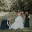 Elegant Scoop Neckline Short Sleeves A-line V-back Long Cheap Chiffon Bridesmaid Dresses, TYP2078