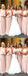 A-Line Halter Backless Long Cheap Pink Chiffon Bridesmaid Dresses, TYP1872