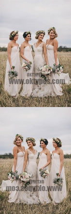 Mismatched Cheap Chiffon Sweetheart Formal Custom Make Bridesmaid Dresses, Bridesmaid Gown, TYP0488