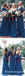 Mismatched Blue Long Cheap Chiffon Bridesmaid Dresses, TYP1759