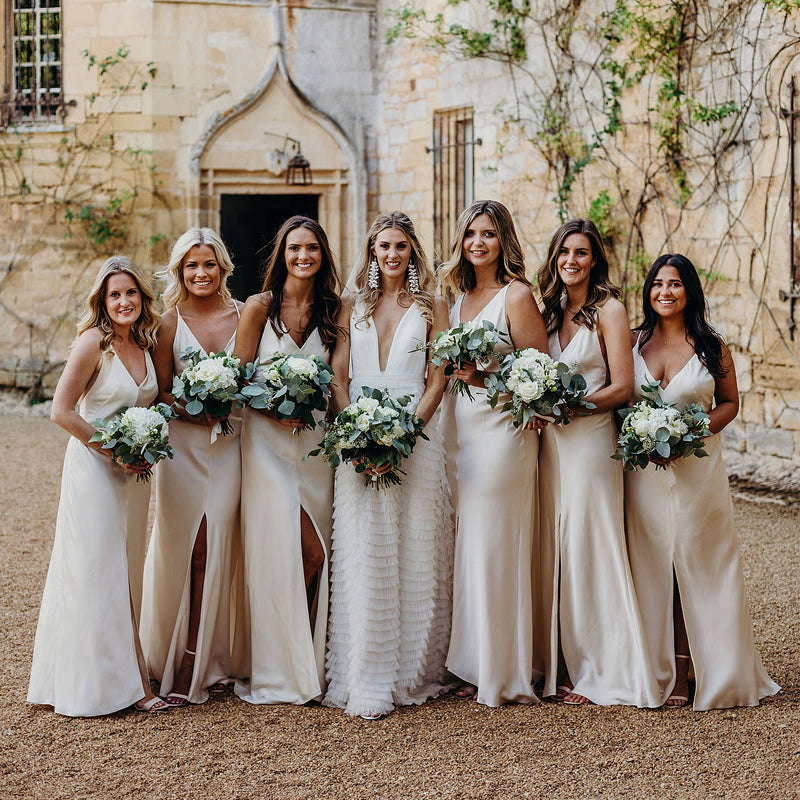 Long Sleeves Jersey Bridesmaid Dresses, Affordable Wedding Guest Dress –  Berryera