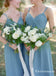 Charming Dusty Blue Chiffon Long Cheap Bridesmaid Dresses, TYP1777
