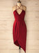 Hot selling Spaghetti Straps V-neck Simple Cheap Red Homecoming Dresses, TYP1108