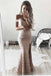 Charming Lace Off Shoulder Slit Prom Dresses, Popular Prom Dress, Evening Dress, TYP1157