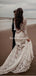 Long Sleeves V-neck Lace Mermaid Long Cheap Wedding Dresses, WDS0071