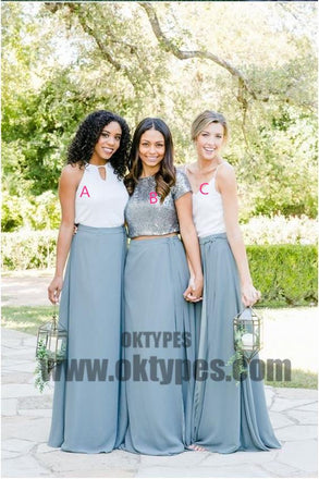 Long Sweetheart Backless Chiffon Bridesmaid Dresses, Charming Bridesmaid Dresses, TYP0592