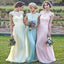 New Arrival  Cap Sleeve Long Cheap Top Lace Bridesmaid Dresses Online, TYP1034