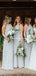 Simple Charming Halter Dusty Blue Chiffon A-line Long Cheap Bridesmaid Dresses, BDS0066