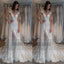 Dramatic Mermaid Wedding Dresses, Bateau Short Sleeves Detachable Train Wedding Dresses, TYP0734