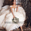 Ball Gown Bateau Cap Sleeves Pearl Pink Wedding Dress with Appliques, TYP0706