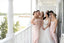 Sweetheart Charming Pink Chiffon A-line Long Cheap Bridesmaid Dresses, BDS0047