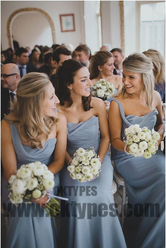 Newest Bridesmaid Dresses, Long Floor Length Jersey Bridesmaid Dresses, TYP0364
