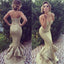 Golden Sequin Prom dresses, Long Mermaid Prom Dresses, Sweetheart Prom Dresses, Zipper Prom Dresses, Ruffles Prom Dresses, TYP0204