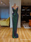 New Arrival Sparkly Sexy Spaghetti Strap Long Sleeves High Slit Long Cheap Sequin Prom Dresses, TYP2053