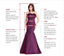 Charming Light Blue Applique V-neck Tulle A-line Long Prom Dresses, PDS0147