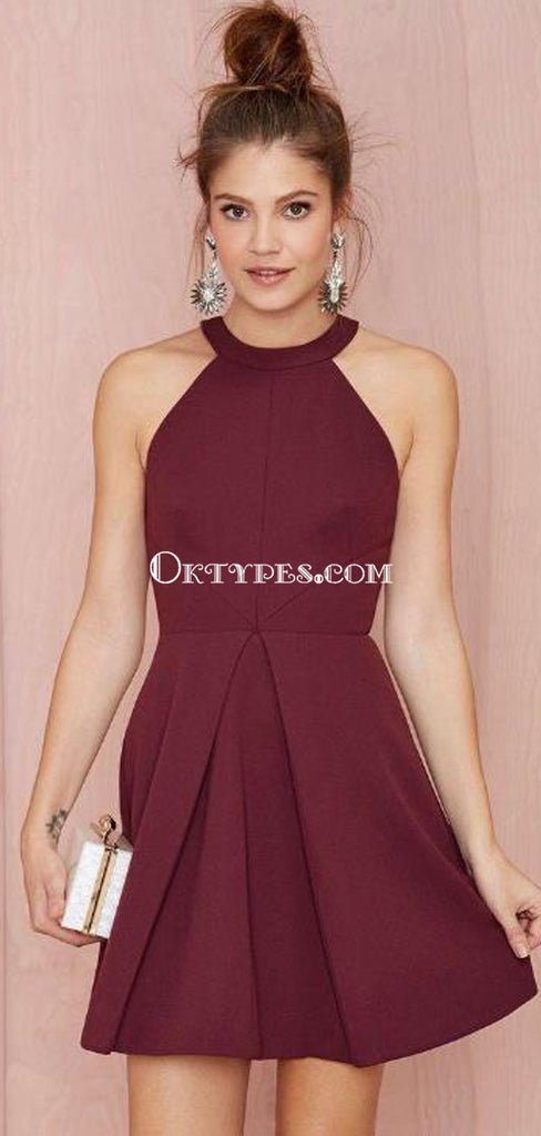 Unique Halter Cheap 2018 Homecoming Dresses Under 100, TYP1182