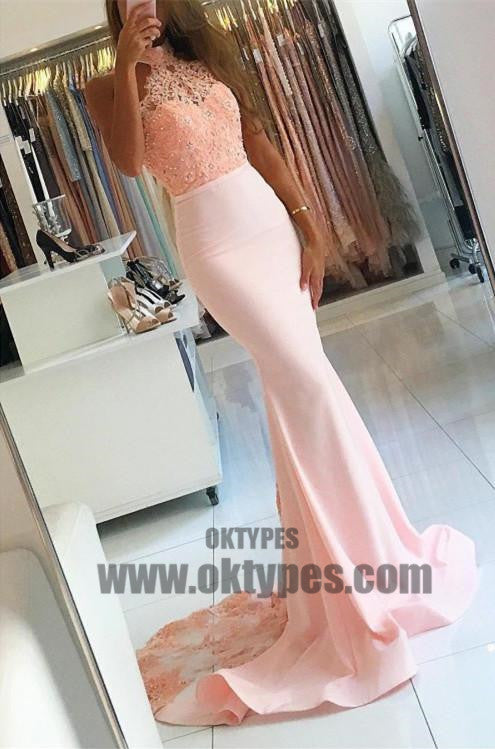 Long Mermaid Lace Prom Dresses, Zipper Prom Dresses, Beading Prom Dresses, Grecian Prom Dresses, TYP0241