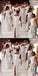 Elegant White Satin One Shoulder Floor Length Mermaid Bridesmaid Dresses, BDS0194