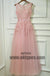 Princess Prom Dresses, Pink Prom Dresses, Long Prom Dresses With Belt/Sash/Ribbon Sleeveless Round, TYP0445