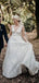 Elegant V-neck Backless Lace Mermaid Long Cheap Wedding Dresses, WDS0059