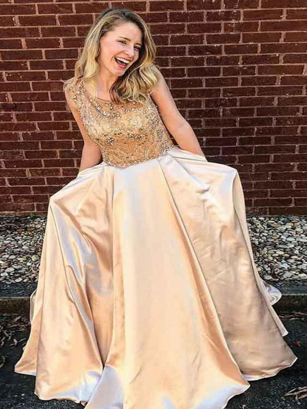 Beaded A Line Floor-Length Gorgeous Fashion Modest Prom Dresses for Pa Oktypes Beaded A Line Floor-Length Gorgeous Fashion Modest Prom Dresses for Pa Oktypes