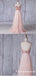 Pink Spaghetti Straps V Neck Sleeveless Bridesmaid Dresses With Sequin, TYP1809