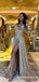 Shiny Gold Sequin Split Spaghetti Straps Evening Dresses Prom Dresses , TYP1910