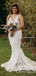 Charming Hot Selling Pretty V-neck Sleeveless Lace A-line Long Cheap Mermaid Wedding Dresses, WDS0008