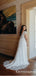 Charming V-neck Cap Sleeve Long Cheap Lace Wedding Dresses, TYP1983