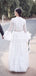 Long Sleeve High Neck Lace A-line Long Cheap Wedding Dresses, WDS0062