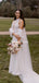 Charming Halter Open-Chest White Tulle Mermaid Long Cheap Wedding Dresses, WDS0036