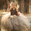 Lovely Satin Top Tulle Flower Girl Dresses, Cheap Lace Up Tutu Dresses, TYP1117