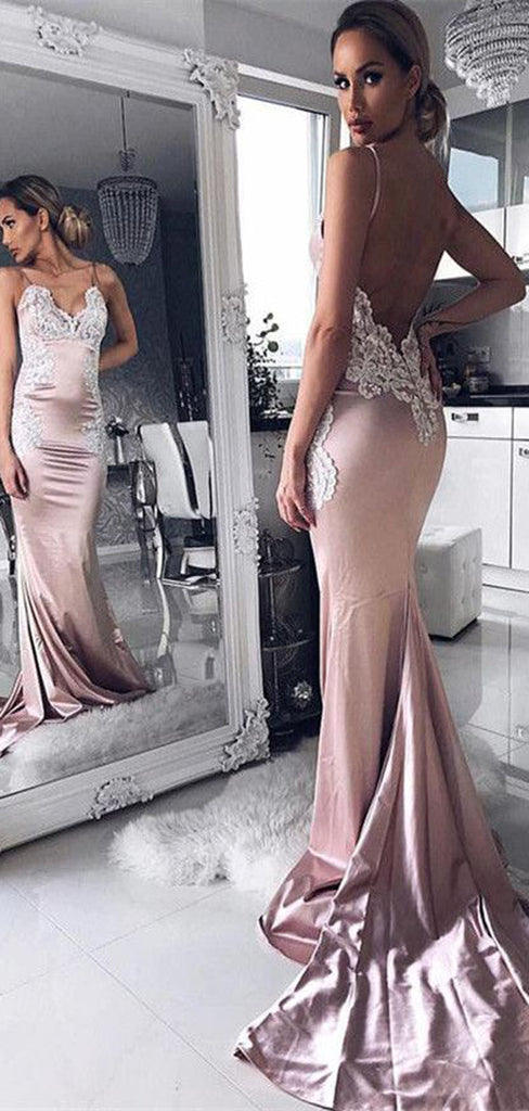 Most Popular Sexy Mermaid Open Back Cheap Long Prom Dresses, TYP1390