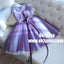 Purple Tulle Ball Gown Homecoming Dresses With Handmade Flower Beaded, TYP0965