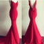 Red Long Mermaid Prom Dresses, Sweetheart Prom Dresses, Backless Prom Dresses, Sexy Prom Dresses, TYP0212