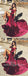 Charming Off Shoulder Split Sweep Train Fuchsia Prom Dresses, TYP1578