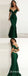 Mermaid Off-the-Shoulder Green Soft Satin Prom Dresses, TYP1662