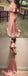 Mermaid Off-the-Shoulder Pink Long Cheap Mermaid Prom Dresses, TYP1865