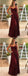 A-Line Spaghetti Straps Pleated Dark Red Satin Long Prom Dresses, TYP1882