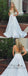 White V-neck Sleeveless Beaded Top Backless Prom Evening Dresses, TYP1524