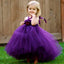 Purple Tulle Ball Gown Flower Girl Dresses, Simple Cheap Little Girl Dresses, TYP0986