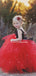 Lovely Black and Red Tulle Long Ball Gown Princess  Flower Girl Dresses, TYP1956
