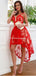 Charming V-neck Red Lace A-line Cheap Short Homecoming Dresses, HDS0027