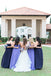 Different Color A-line Sweetheart Chiffon Long Cheap Bridesmaid Dresses, BDS0081