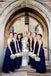 A-Line One-Shoulder Long Royal Blue Tulle Bridesmaid Dresses, Bridesmaid Dresses, TYP0704