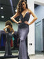 Mermaid Spaghetti Straps Backless Long Cheap Sequin Prom Dresses, TYP1814