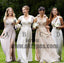 Mismatched Cheap Chiffon Side Split Formal Custom Make Bridesmaid Dresses,Bridesmaid Gown, TYP0487