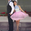 Simple Cute Short Silver Sequin Pink Skirt Cheap Homecoming Dresses 2018, TYP0803