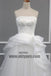 Straight Neckline Off White Lace Top A-line Tulle Gorgeous Lace Up Wedding Dresses, TYP0600